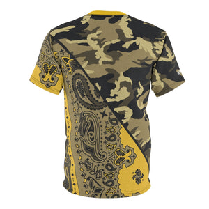 CAMO PAISLEY SPLIT-GOLD