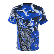 Load image into Gallery viewer, CAMO PAISLEY SPLIT - ALL BLUE
