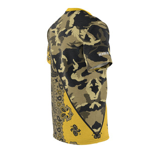 CAMO PAISLEY SPLIT-GOLD