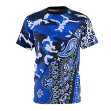 Load image into Gallery viewer, CAMO PAISLEY SPLIT - ALL BLUE
