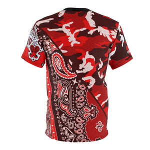 CAMO PAISLEY SPLIT - ALL RED