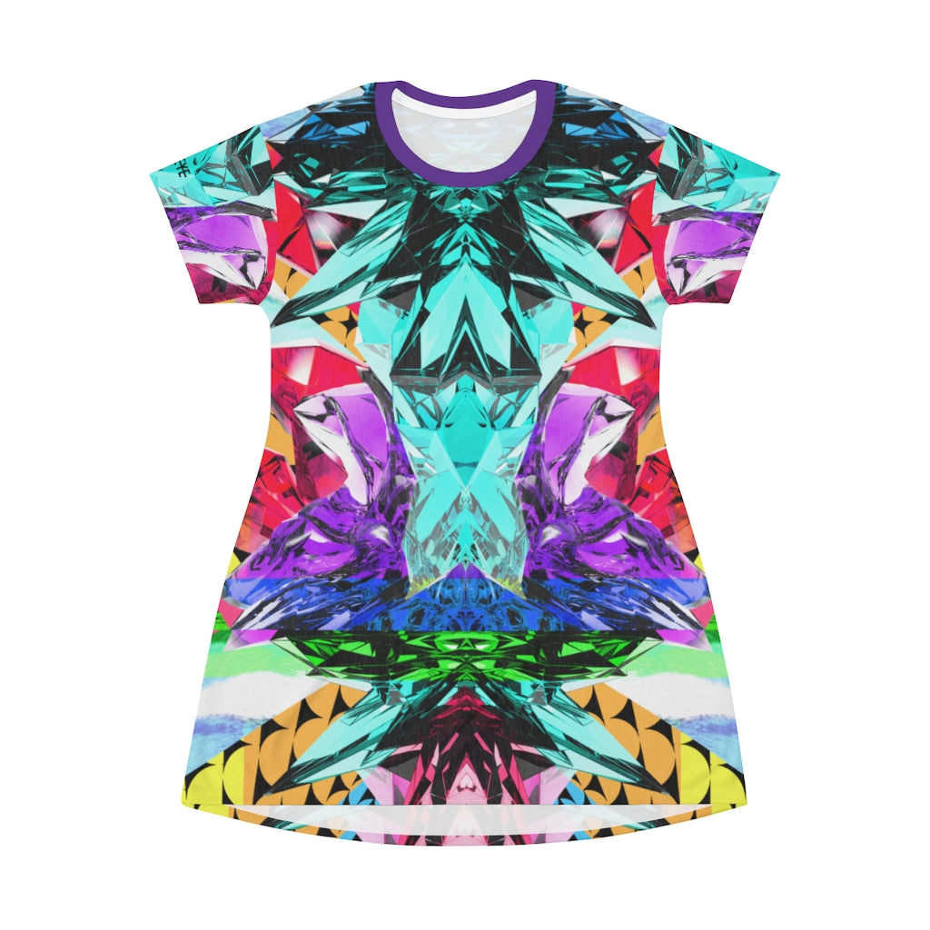 EXOTIC GEM BURST - T-Shirt Dress