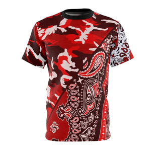 CAMO PAISLEY SPLIT - ALL RED